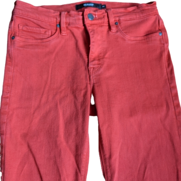 Hudson Nico Stretch Super Skinny Vermillion Jeans 27 - Picture 10 of 11